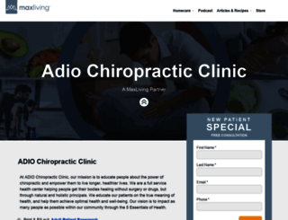 adiochiropracticclinic.com screenshot
