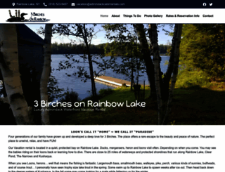 adirondackcabinrentals.com screenshot