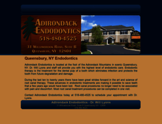 adirondackendodontics.com screenshot