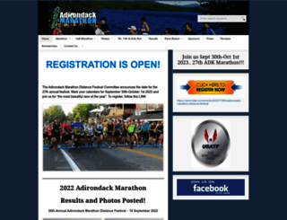 adirondackmarathon.org screenshot