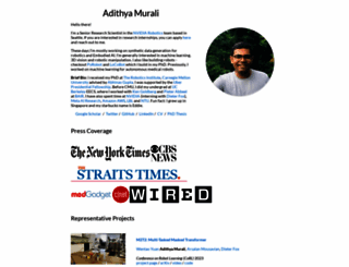 adithyamurali.com screenshot