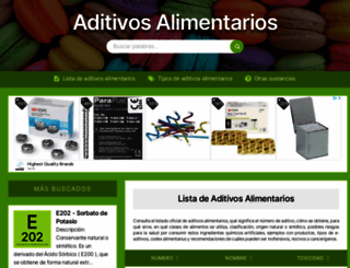 aditivos-alimentarios.com screenshot