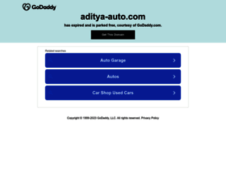 aditya-auto.com screenshot