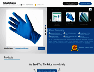 aditya-enterprise.com screenshot