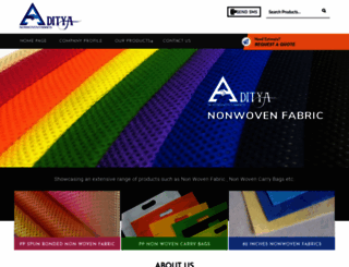 adityanonwovenfabric.com screenshot