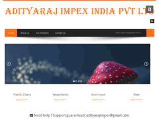 adityarajimpex.com screenshot