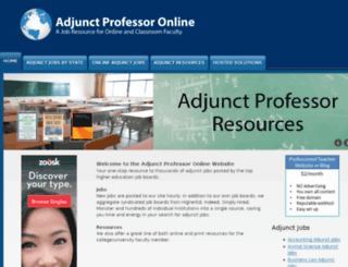 adjunctprofessoronline.com screenshot