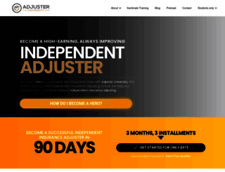 adjuster-university.com screenshot