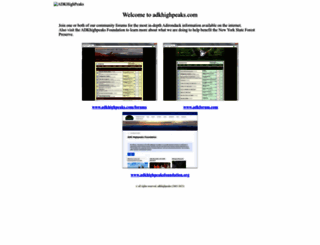 adkhighpeaks.com screenshot