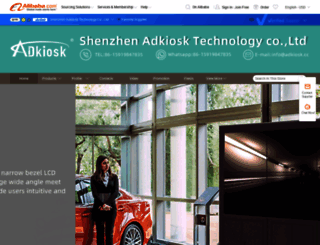 adkiosk.en.alibaba.com screenshot