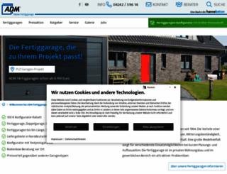 adm-garagen.de screenshot