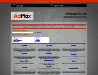 admax.co.uk screenshot