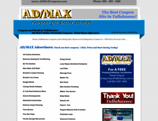 admaxcoupons.com screenshot