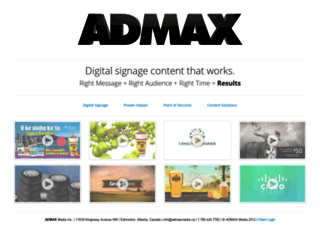 admaxmedia.ca screenshot