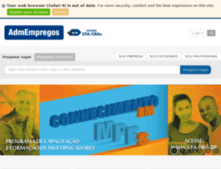 admempregos.org.br screenshot