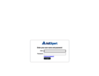 admin.adexpert.com screenshot