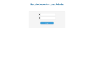 admin.bacolodevents.com screenshot