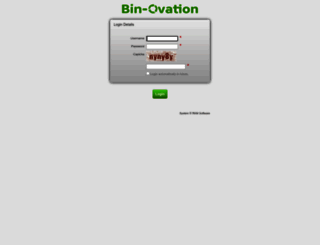 admin.bin-ovation.com screenshot