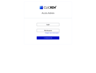 admin.clicrdv.com screenshot