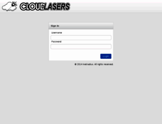admin.cloudlasers.com screenshot