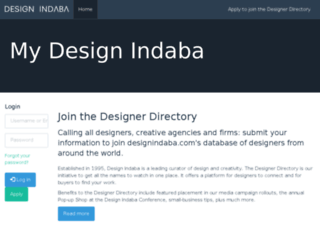 admin.designindaba.com screenshot