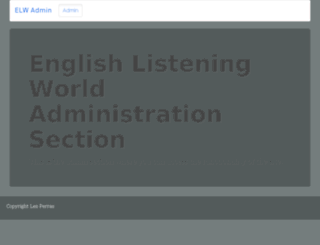 admin.english-listening-world.com screenshot