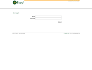 admin.eprep.com screenshot