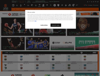 admin.euroleague.net screenshot