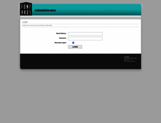 admin.fonthaus.com screenshot