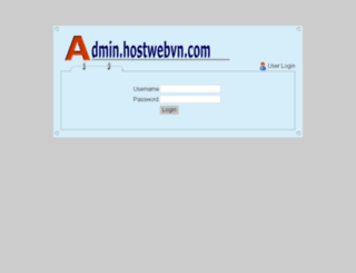 admin.hostwebvn.com screenshot