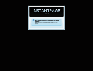 admin.instantpage.me screenshot