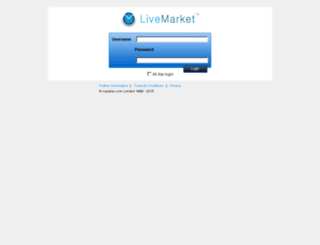 admin.livemarket.com.au screenshot