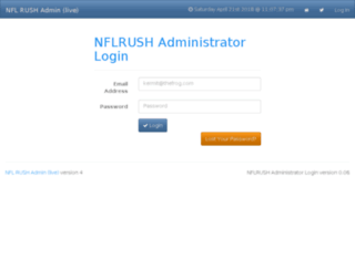 admin.nflrush.com screenshot