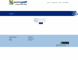 admin.parkingsoft.com screenshot