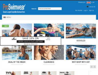 admin.proswimwear.co.uk screenshot