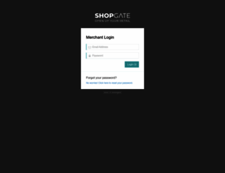 admin.shopgate.com screenshot