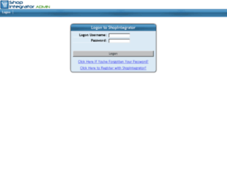 admin.shopintegrator.com screenshot