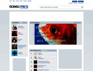 admin.songlyrics.com screenshot