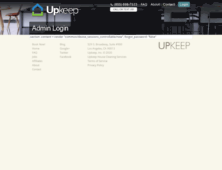 admin.tryupkeep.com screenshot
