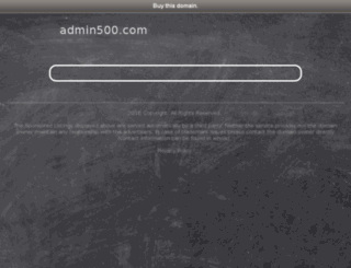 admin500.com screenshot