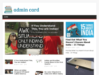 admincard.in screenshot