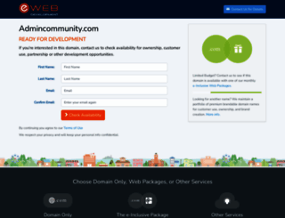 admincommunity.com screenshot