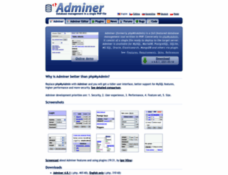 adminer.org screenshot