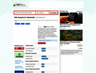 adminesite.com.cutestat.com screenshot