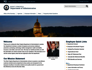 administration.wv.gov screenshot