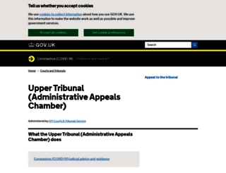 administrativeappeals.tribunals.gov.uk screenshot