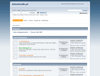 admintalk.pl screenshot