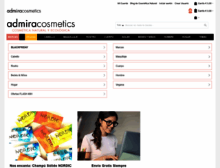 admiracosmetics.com screenshot