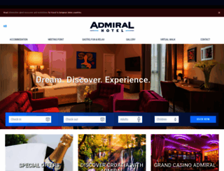 admiralhotel.hr screenshot