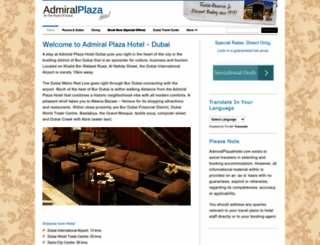 admiralplazahotel.com screenshot